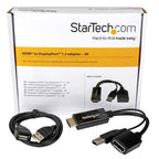 StarTech.com HD2DP video cable adapter Black
