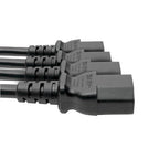 Tripp Lite P004-18N-4XC13 power cable Black 18.1" (0.46 m) C13 coupler C14 coupler