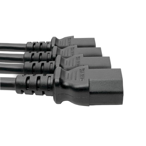 Tripp Lite P004-18N-4XC13 power cable Black 18.1" (0.46 m) C13 coupler C14 coupler