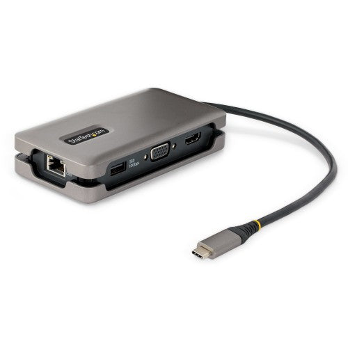 StarTech.com DKT31CVHPD3 laptop dock/port replicator Wired USB 3.2 Gen 2 (3.1 Gen 2) Type-C Gray