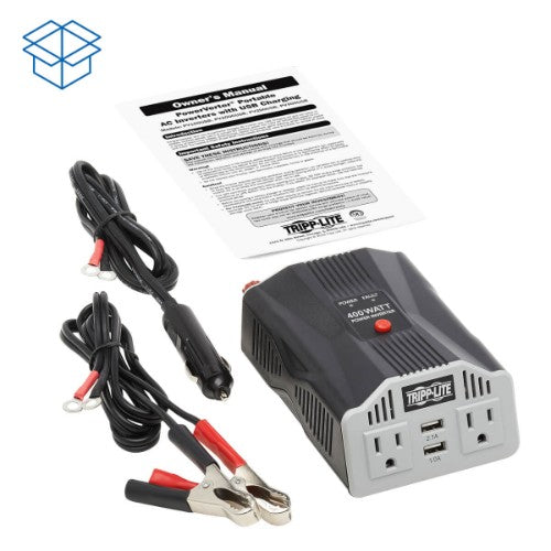 Tripp Lite PV400USB power adapter/inverter Auto 400 W Silver