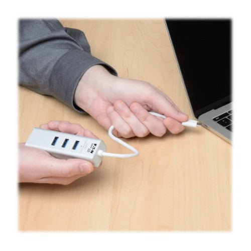 Tripp Lite U460-003-3A1G laptop dock/port replicator USB 3.2 Gen 1 (3.1 Gen 1) Type-C Silver