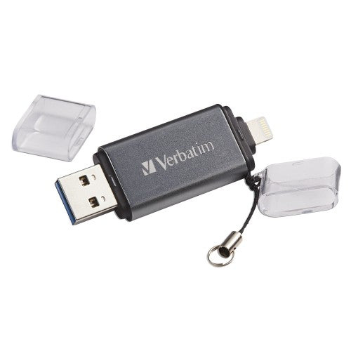 Verbatim iStore 'n' Go USB flash drive 64 GB USB Type-A / Lightning 3.2 Gen 1 (3.1 Gen 1) Gray