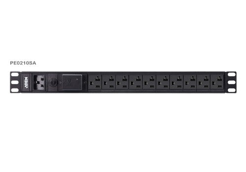 ATEN PE0210SA power distribution unit (PDU) 10 AC outlet(s) 1U Black