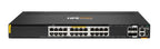 HPE Aruba Networking CX 6300M 24p Smart Rate 1G/2.5G/5G/10G Class6 PoE 2p 50G 2p 25G Switch