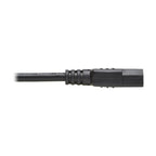 Tripp Lite P006-001 power cable Black 11.8" (0.3 m) NEMA 5-15P C13 coupler