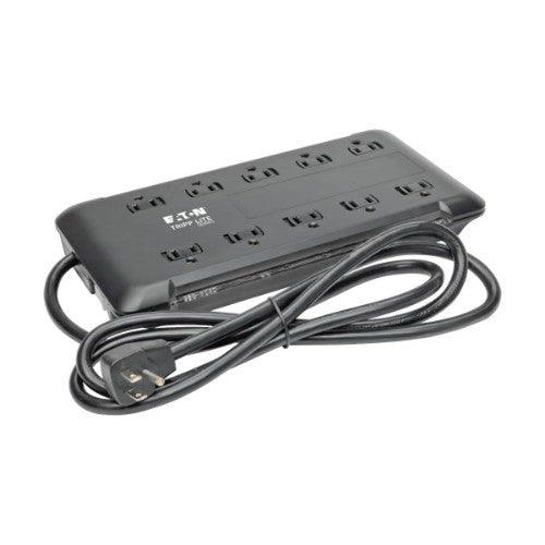 Tripp Lite TLP1006B surge protector Black 10 AC outlet(s) 120 V 70.9" (1.8 m)