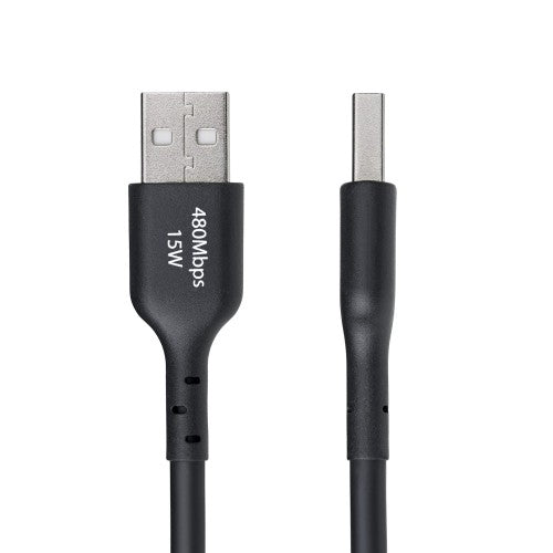 StarTech.com USB2AC15FBKE USB cable USB 2.0 181.1" (4.6 m) USB A USB C Black