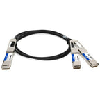 AddOn Networks DAC-Q56DD-2Q56-1M-AO InfiniBand/fibre optic cable 39.4" (1 m) QSFP-DD 2x QSFP56 Black, Metallic