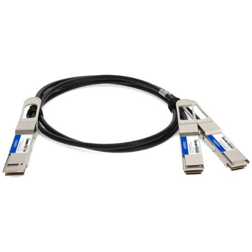 AddOn Networks DAC-Q56DD-2Q56-1M-AO InfiniBand/fibre optic cable 39.4" (1 m) QSFP-DD 2x QSFP56 Black, Metallic