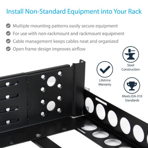 StarTech.com UNIRAILS3U rack accessory Rack rail
