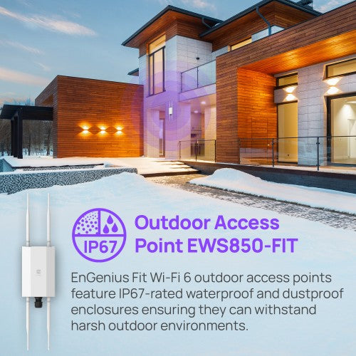 EnGenius EWS850-FIT wireless access point 1774 Mbit/s White Power over Ethernet (PoE)
