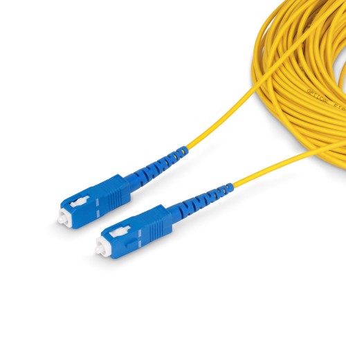 StarTech.com SPSMSCSC-OS2-100M InfiniBand/fibre optic cable 3937" (100 m) SC SC/UPC Yellow