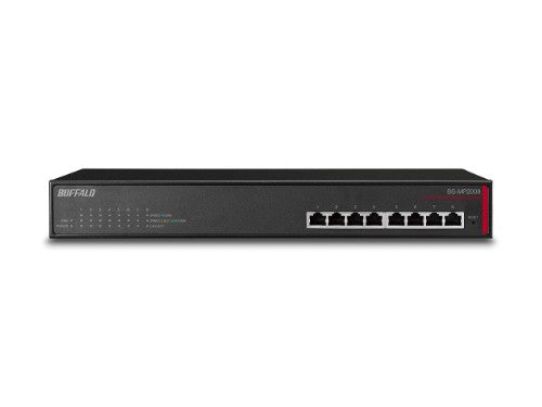 Buffalo BS-MP2008 network switch Managed L2 10G Ethernet (100/1000/10000) 19U Black