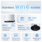 TP-Link Deco X50-Outdoor Dual-band (2.4 GHz / 5 GHz) Wi-Fi 6 (802.11ax) White 1 Internal