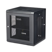 StarTech.com RK12WALHM rack cabinet 12U Wall mounted rack Black