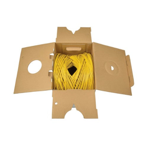 Tripp Lite N022-01K-YW networking cable Yellow 12000" (304.8 m) Cat5e U/UTP (UTP)