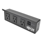 Tripp Lite TLP310USBS surge protector Black 3 AC outlet(s) 120 V 120.1" (3.05 m)