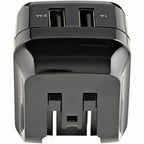 StarTech.com USB2PACUBK mobile device charger Universal Black AC Indoor