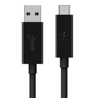 Belkin 1m, USB3.1-A/USB3.1-C USB cable USB 3.2 Gen 2 (3.1 Gen 2) 39.4" (1 m) USB C USB A Black