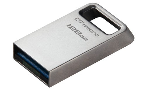 Kingston Technology DataTraveler Micro USB flash drive 128 GB USB Type-A 3.2 Gen 1 (3.1 Gen 1) Silver