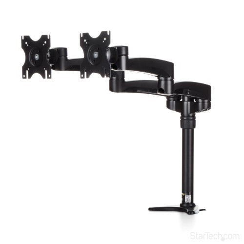 StarTech.com ARMDUAL monitor mount / stand 24" Desk Black
