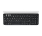 Logitech 920-008149 keyboard Universal RF Wireless + Bluetooth QWERTY English Dark Gray