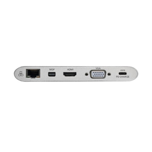 Tripp Lite U442-DOCK1 laptop dock/port replicator Wired USB 3.2 Gen 1 (3.1 Gen 1) Type-C Silver