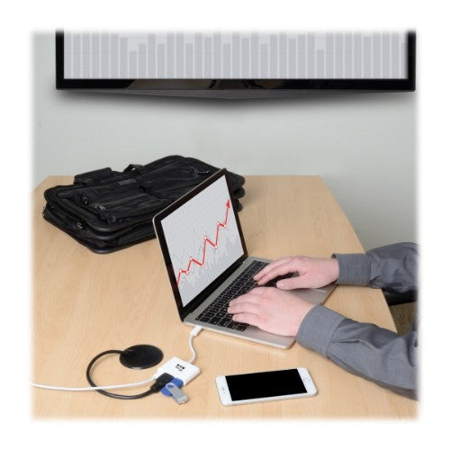 Tripp Lite U444-06N-H4U-C USB graphics adapter 3840 x 2160 pixels White