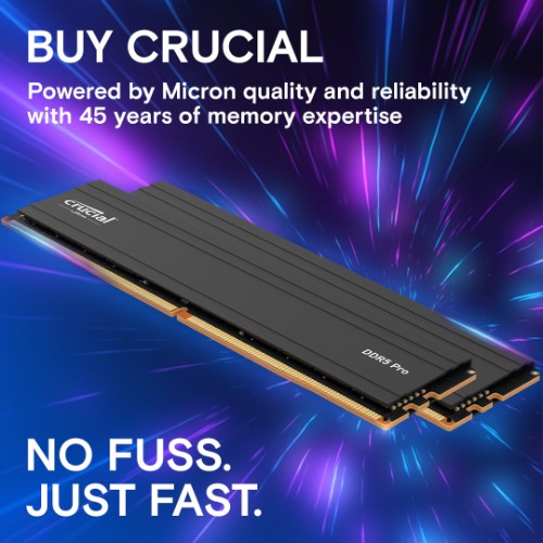 Crucial Pro CP16G60C48U5 memory module 16 GB 1 x 16 GB DDR5 6000 MHz