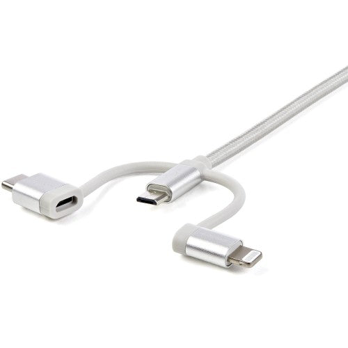 StarTech.com LTCUB6GR USB cable USB 2.0 70.9" (1.8 m) USB A Micro-USB B Silver