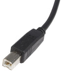 StarTech.com USB2HAB6 USB cable USB 2.0 70.9" (1.8 m) USB A USB B Black