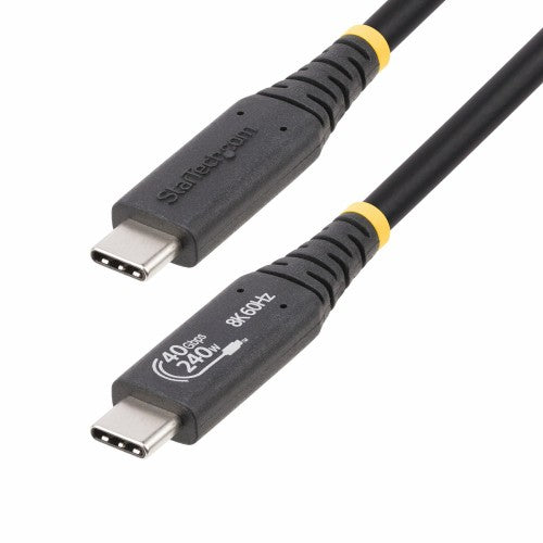 StarTech.com 1M-40G-USB4-CABLE USB cable USB4 Gen 3x2 39.4" (1 m) USB C Black