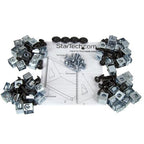 StarTech.com 2POSTRACK16 rack cabinet 16U Freestanding rack Black