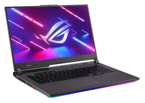 ASUS ROG Strix G17 G713PV-DS91-CA laptop AMD Ryzen™ 9 7945HX 17.3" Wide Quad HD 16 GB DDR5-SDRAM 1 TB SSD NVIDIA GeForce RTX 4060 Wi-Fi 6E (802.11ax) Windows 11 Home Black, Gray