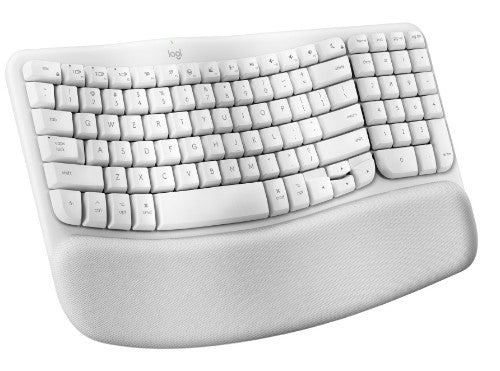 Logitech Wave Keys for Mac keyboard Universal RF Wireless + Bluetooth QWERTY English White