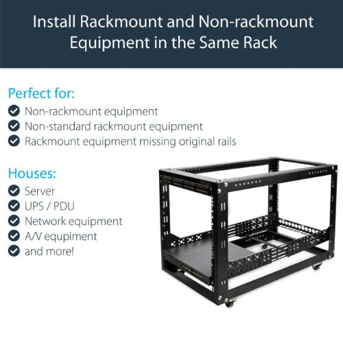 StarTech.com UNIRAILS3U rack accessory Rack rail