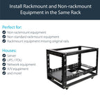 StarTech.com UNIRAILS3U rack accessory Rack rail