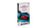 Kingston Technology Dual Portable 2 TB USB Type-A / USB Type-C 3.2 Gen 2 (3.1 Gen 2) Black, Red