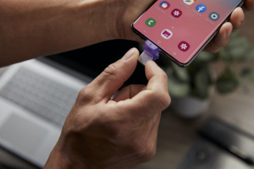 Kingston Technology DataTraveler microDuo 3C USB flash drive 64 GB USB Type-A / USB Type-C 3.2 Gen 1 (3.1 Gen 1) Purple, Stainless steel