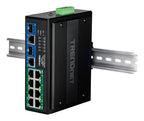 Trendnet TI-BG108 network switch Gigabit Ethernet (10/100/1000) Power over Ethernet (PoE) Black