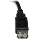 StarTech.com USBEXTAA6IN USB cable USB 2.0 5.98" (0.152 m) USB A Black