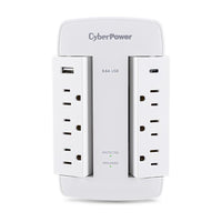 CyberPower CSP600WSURC5 surge protector White 6 AC outlet(s) 125 V