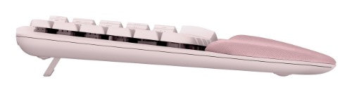 Logitech Wave Keys keyboard Universal RF Wireless + Bluetooth QWERTY English Rose