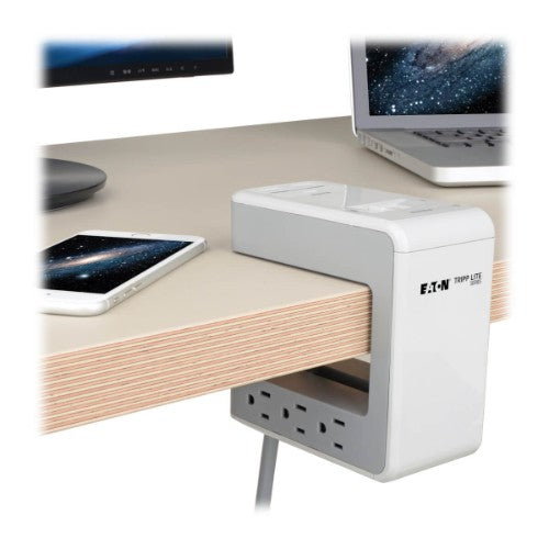 Tripp Lite TLP648USBC surge protector Gray 6 AC outlet(s) 120 V 96.1" (2.44 m)