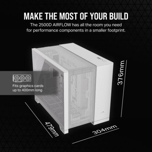 Corsair 2500D AIRFLOW Midi Tower White
