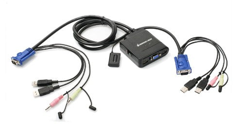 iogear GCS72DPKIT KVM switch Black