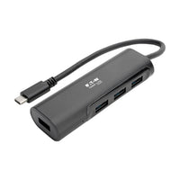 Tripp Lite U460-004-4AB interface hub USB 3.2 Gen 2 (3.1 Gen 2) Type-C 5000 Mbit/s Black