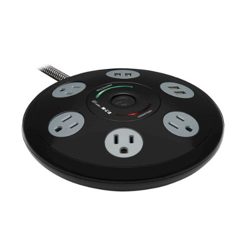 Tripp Lite TLP406USBUFO surge protector Black, Gray 4 AC outlet(s) 120 V 72" (1.83 m)