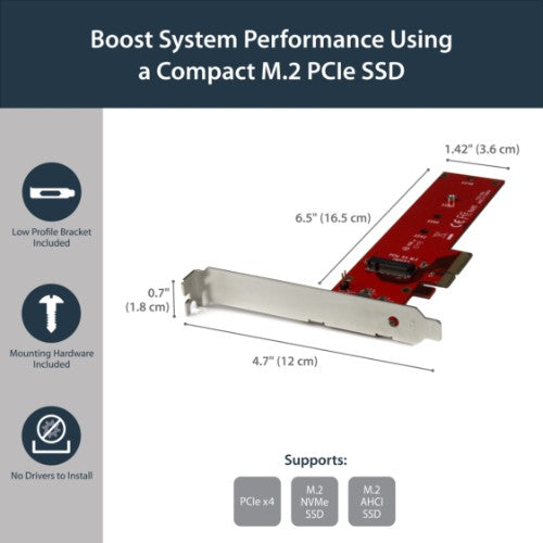 StarTech.com PEX4M2E1 interface cards/adapter Internal M.2